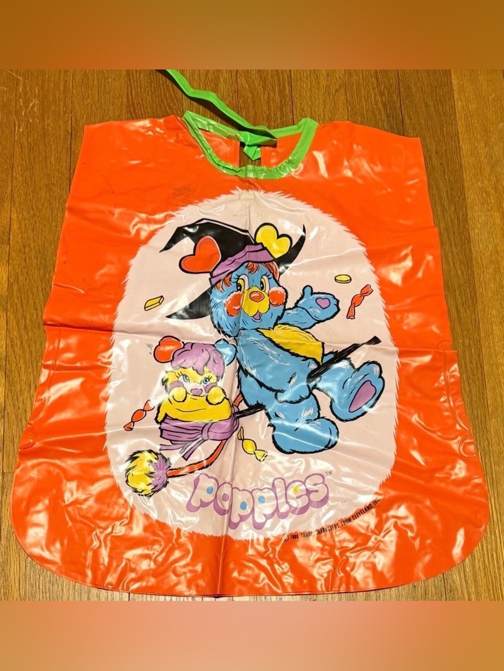 Vintage 1980s Ben Cooper Halloween Costume Popples Top And Pants Orange Blue Gre